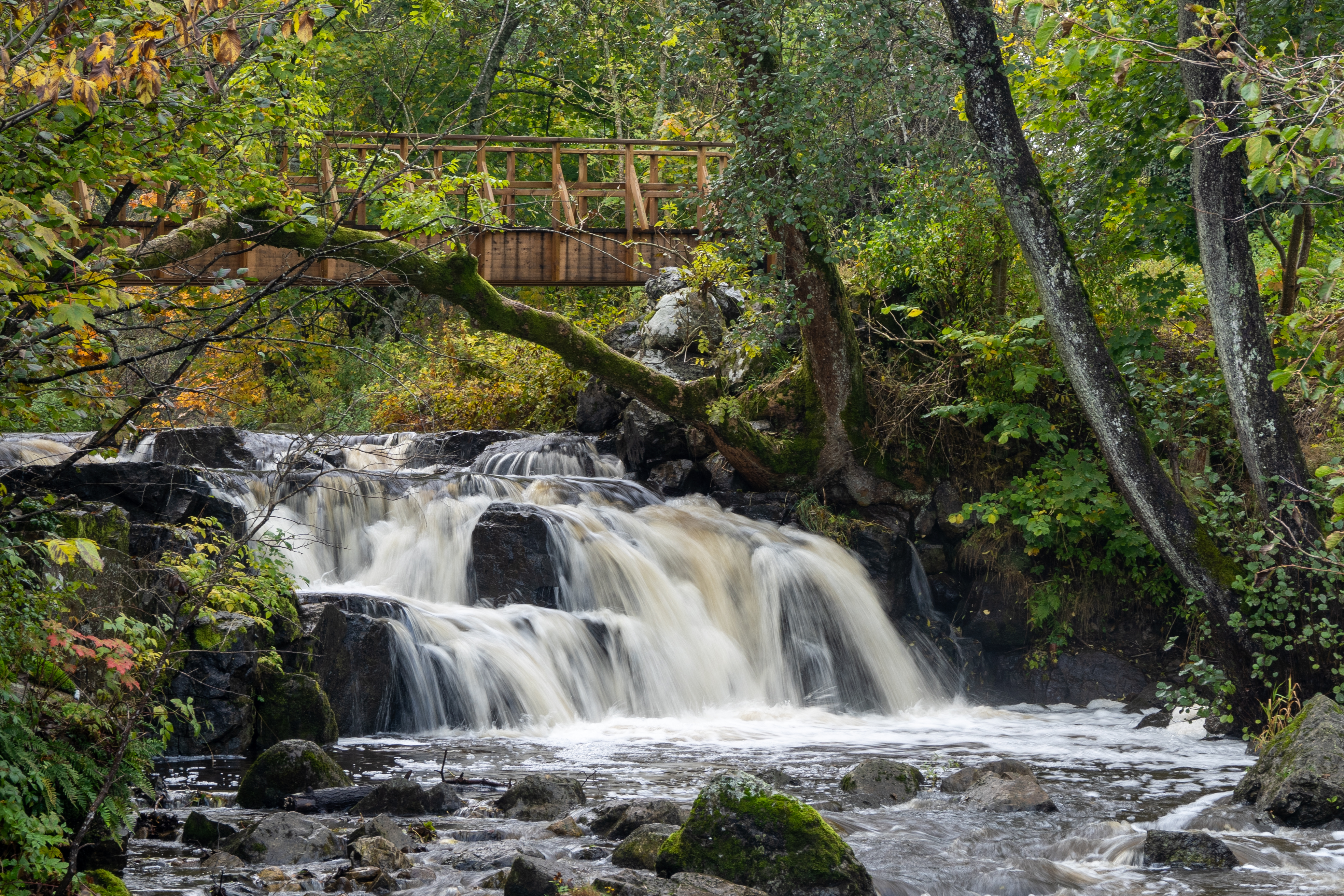 Hallamölla vattenfall och kvarn